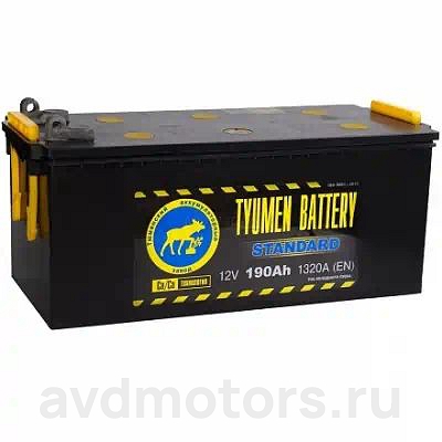 6CT190L1BOLT — Аккумулятор 190 TYUMEN